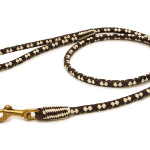 Braided Leather Dog Snap Leash