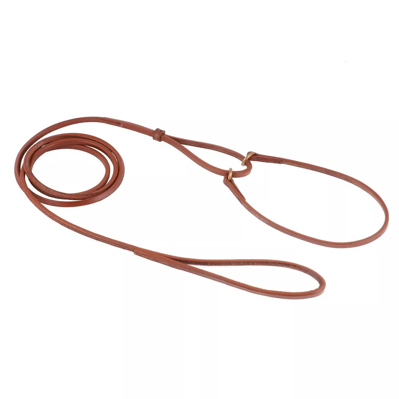 flat leather martingale leads