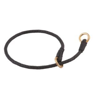 Braided Leather Dog Slip Collars