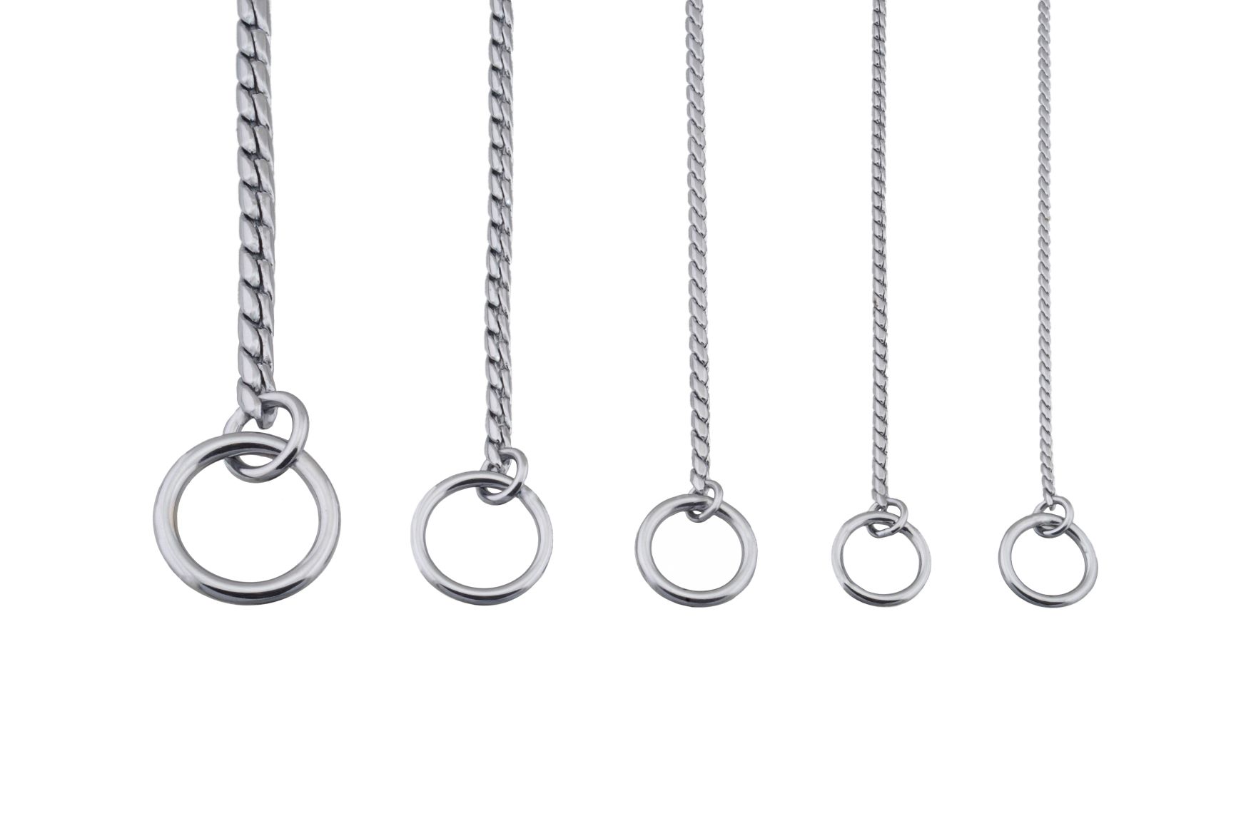 Dog Show Slip Snake Chain Collars