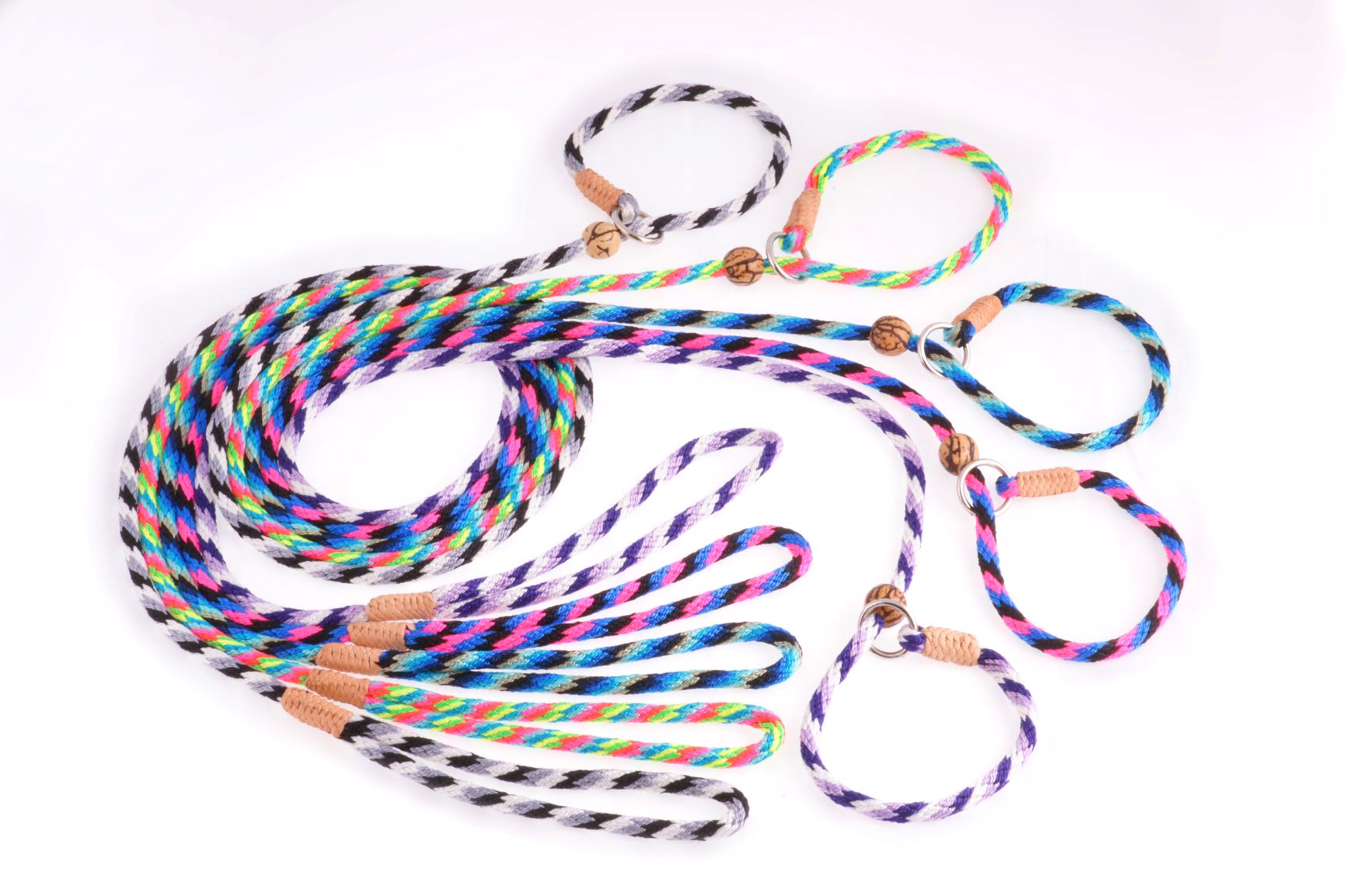 Nylon Dog Slip Leads With Stopper