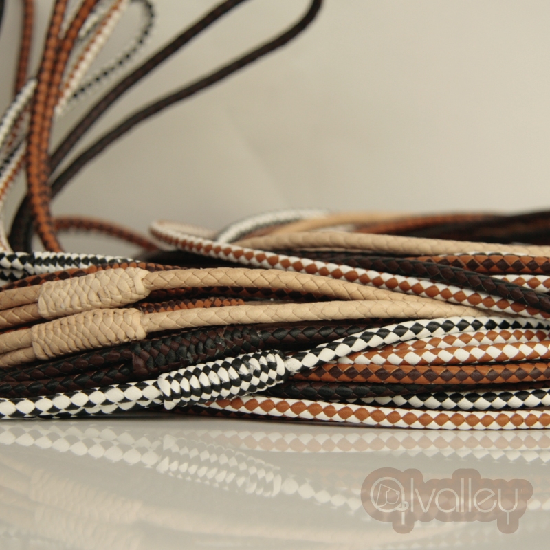 Braided Leather Dog Snap Leads