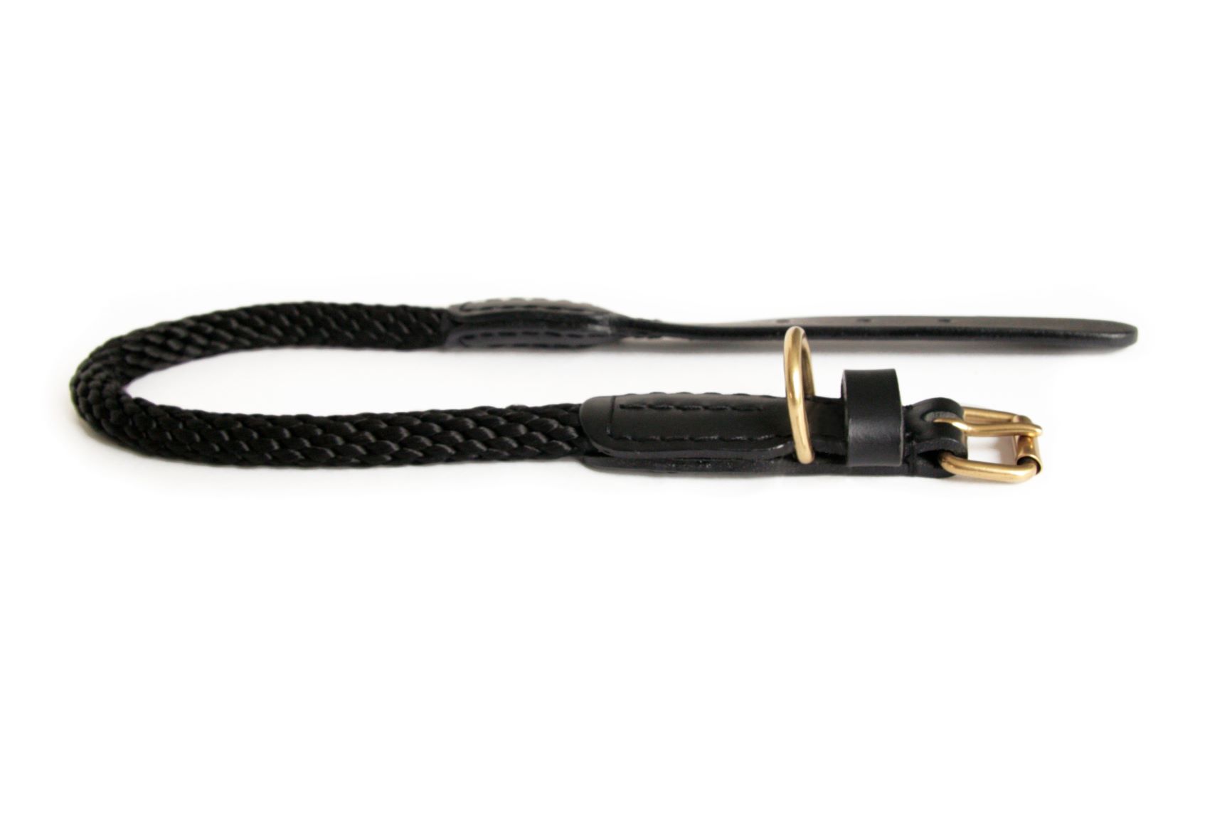 Rope and Leather Collar with Buckle