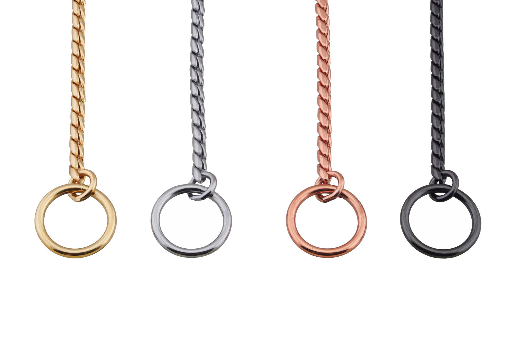 Dog Show Slip Snake Chain Collars